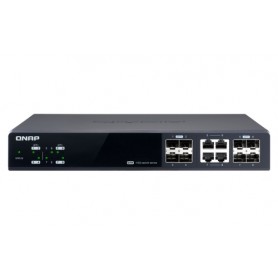 QNAP QSW-M804-4C switch di rete Gestito 10G Ethernet (100/1000/10000) Nero (QSW-M804-4C)