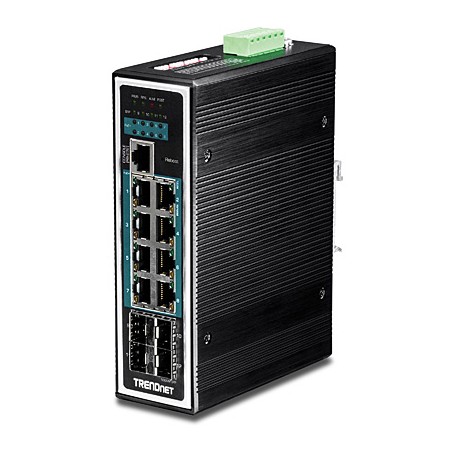 Trendnet TI-PG1284i Gestito L2+ Gigabit Ethernet (10/100/1000) Supporto Power over Ethernet (PoE) Nero (TI-PG1284I)