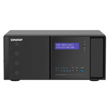 QNAP QGD-3014-16PT-8G switch di rete Gestito Gigabit Ethernet (10/100/1000) Supporto Power over Ethernet (PoE (QGD-3014-16PT-8G)