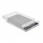 DeLOCK 42623 contenitore di unità di archiviazione Box esterno HDD/SSD Trasparente 2.5/3.5" (42623)