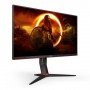 AOC 24G2SU/BK monitor piatto per PC 60,5 cm (23.8") 1920 x 1080 Pixel Full HD Nero, Rosso (24G2SU/BK)