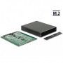 DeLOCK 42588 contenitore di unità di archiviazione Box esterno SSD Nero (42588)