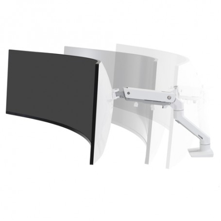 Ergotron HX Series 45-647-216 supporto da tavolo per Tv a schermo piatto 124,5 cm (49") Morsa Bianco (45-647-216)