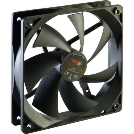 Inter-Tech F-120-S Case per computer Ventilatore 12 cm Nero (88885060)