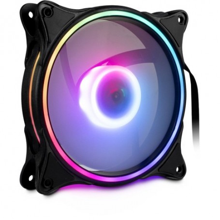 Inter-Tech Argus RS-081 RGB Case per computer Ventilatore 12 cm Nero, Bianco (88885543)