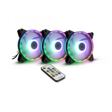 Inter-Tech Argus RS-07 Case per computer Ventilatore 12 cm Nero, Bianco (88885537)