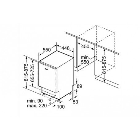 Bosch Serie 4 SPV4EMX21E lavastoviglie A scomparsa totale 10 coperti D (SPV4EMX21E)