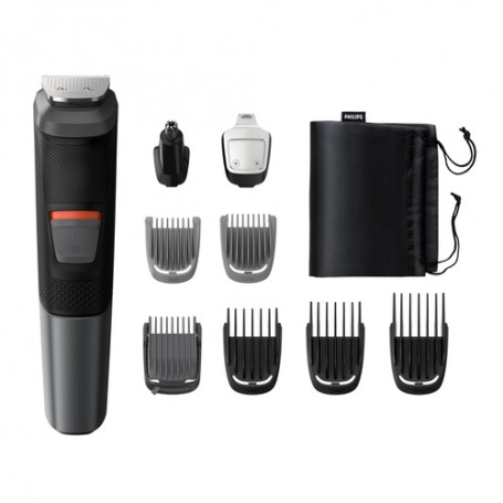 Philips MULTIGROOM Series 5000 9 accessori Tecnologia DualCut 9 in 1, Barba e capelli (MG5720/15)