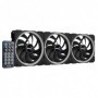 Aerocool Orbit RC Case per computer Ventilatore 12 cm Nero (ORBITREMOTE)