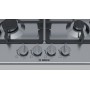 Bosch Serie 4 PGH6B5B90 piano cottura Acciaio inossidabile Da incasso Gas 4 Fornello(i) (PGH6B5B90)