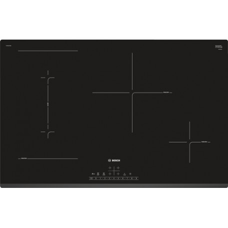 Bosch Serie 6 PVS831FB5E piano cottura Nero Da incasso 80 cm Piano cottura a induzione 4 Fornello(i) (PVS831FB5E)