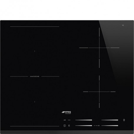 Smeg Universal SI1M7643B piano cottura Nero Da incasso 60 cm Piano cottura a induzione 4 Fornello(i) (SI1M7643B)