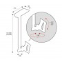 ITB OM06103 Supporto per display espositivi 76,2 cm (30") Nero (AMOM06103)