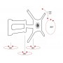 ITB OM06183 Supporto TV a parete 142,2 cm (56") Nero (OM06183)
