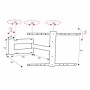 ITB OM06166 Supporto TV a parete 139,7 cm (55") Nero (OM06166)
