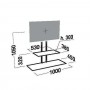 Nilox AMER035061 Supporto TV a parete 139,7 cm (55") Nero (AMER035061)