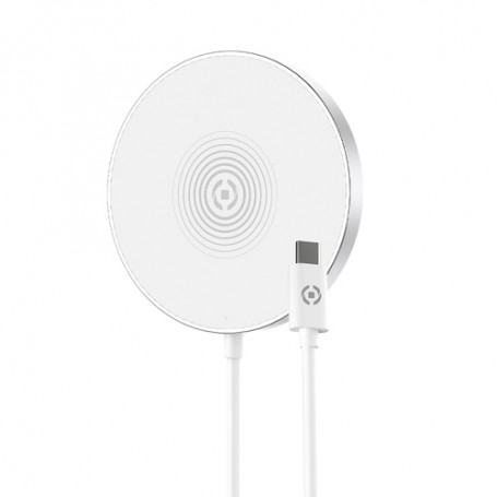 Celly MAGCHARGE Caricabatterie per dispositivi mobili Argento, Bianco Interno (MAGCHARGE)