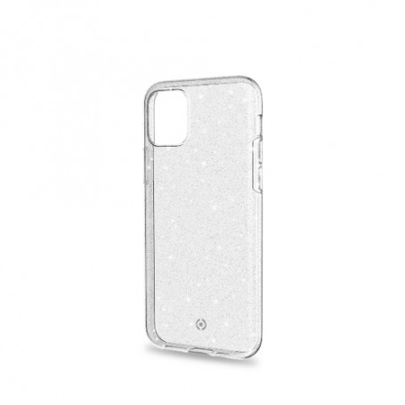 Celly Sparkle custodia per cellulare 14,7 cm (5.8") Cover Trasparente, Bianco (SPARKLE1000WH)