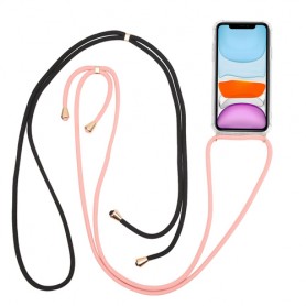 Celly Lacet custodia per cellulare 16,4 cm (6.46") Cover Trasparente (LACET1002BKPK)