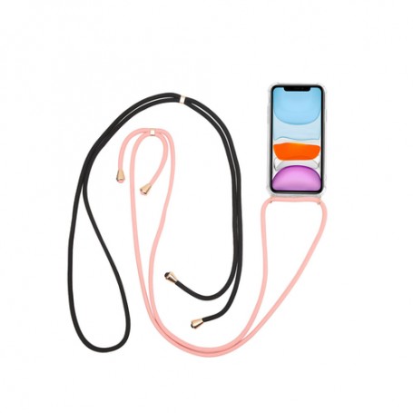 Celly Lacet custodia per cellulare 14,7 cm (5.8") Cover Trasparente (LACET1000BKPK)