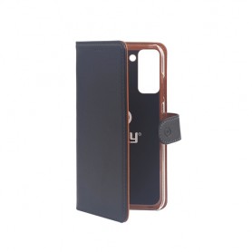 Celly Wally custodia per cellulare 15,8 cm (6.2") Custodia a libro Nero, Marrone (WALLY993)
