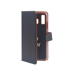 Celly Wally custodia per cellulare 14,7 cm (5.8") Custodia a libro Nero, Marrone (WALLY833)