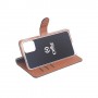 Celly Wally custodia per cellulare 15,5 cm (6.1") Custodia a libro Nero, Marrone (WALLY1004)