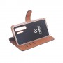 Celly WALLY846 custodia per cellulare 16,4 cm (6.47") Custodia a borsellino Nero, Marrone (WALLY846)