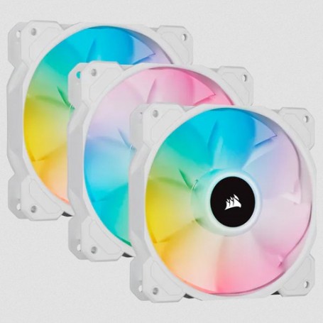 Corsair SP120 RGB ELITE Case per computer Ventilatore 12 cm Bianco 3 pz (CO-9050137-WW)