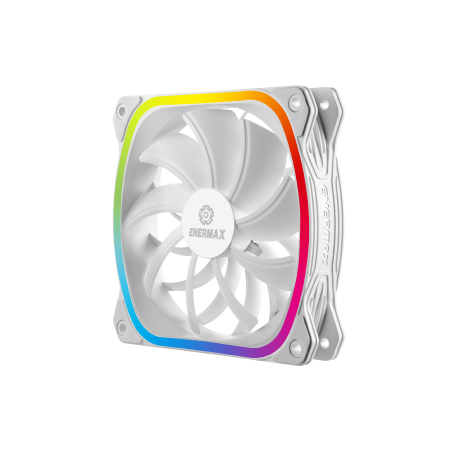 Enermax SquA RGB Case per computer Refrigeratore 12 cm Bianco (UCSQARGB12P-W-SG)