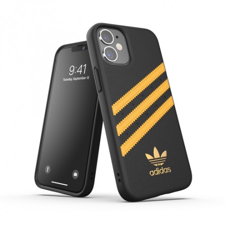 Adidas 3-Stripes custodia per cellulare 13,7 cm (5.4") Cover Nero, Oro (42479)