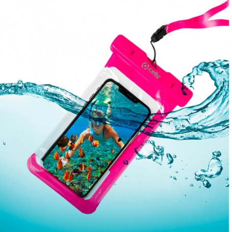 Celly SPLASHBAG20PK custodia per cellulare 16,5 cm (6.5") Cover Rosa (SPLASHBAG20PK)