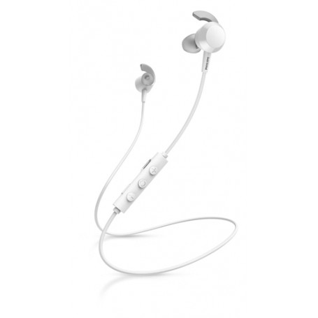Philips TAE4205WT/00 cuffia e auricolare Wireless In-ear Musica e Chiamate Bluetooth Bianco (TAE4205WT/00)