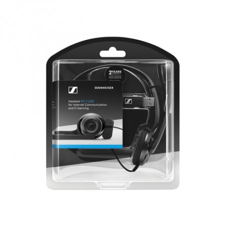 Sennheiser PC 7 USB Cuffia Padiglione auricolare USB tipo A Nero (PC7)