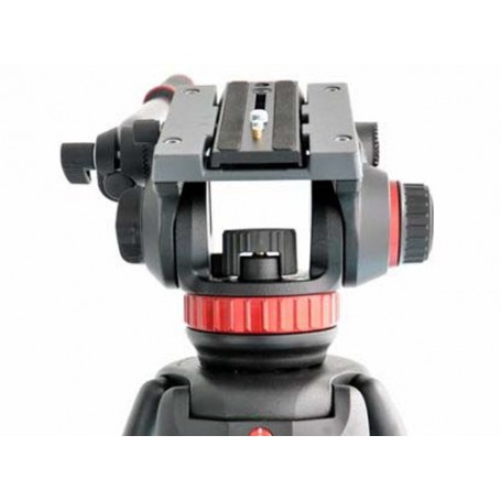 Manfrotto Pro Video testa per treppiede Nero, Rosso Alluminio Universal (MVH502AH)