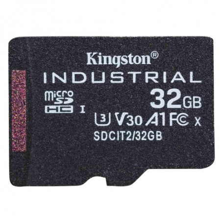 Kingston Technology Industrial 32 GB MicroSDHC UHS-I Classe 10 (SDCIT2/32GBSP)