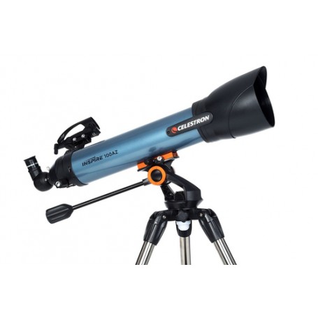 Celestron Inspire 100AZ Rifrattore 241x Nero, Blu (CE22403)