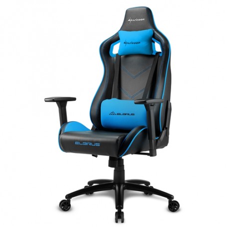 Sharkoon Elbrus 2 Sedia per gaming universale Seduta imbottita Nero, Blu (ELBRUS 2 BLACK/BLUE)