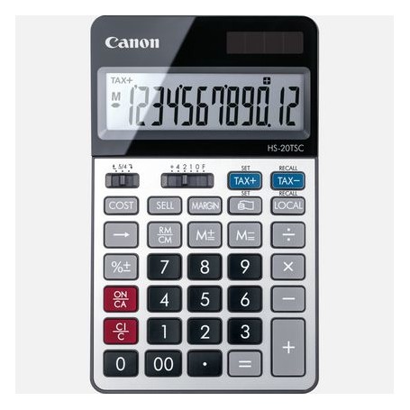 Canon HS-20TSC calcolatrice Desktop Calcolatrice finanziaria Nero, Argento (2469C002)