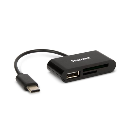Hamlet XZR100UC lettore di schede USB 2.0 Type-C Nero (XZR100UC)