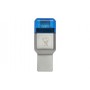 Kingston Technology MobileLite Duo 3C lettore di schede USB 3.2 Gen 1 (3.1 Gen 1) Type-A/Type-C Blu, Argento (FCR-ML3C)