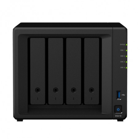 Synology DiskStation DS418 server NAS e di archiviazione Mini Tower Collegamento ethernet LAN Nero RTD1296 (DS418)