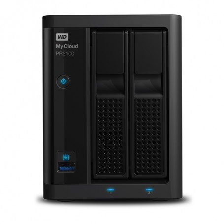 Western Digital My Cloud PR2100 NAS Desktop Collegamento ethernet LAN Nero N3710 (WDBBCL0000NBK-EESN)