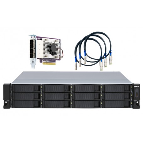 QNAP TL-R1200S-RP contenitore di unità di archiviazione Box esterno HDD/SSD Nero, Grigio 2.5/3.5" (TL-R1200S-RP)