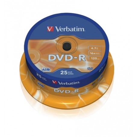 Verbatim 43667 4,7 GB DVD-R 25 pz (43522/25)