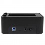 StarTech.com Dock duplicatore USB 3.0 a HD - Duplicatore di dischi rigidi/HDD indipendente Clonatore ed Eraser (SATDOCK2REU3)