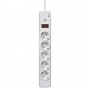V7 Stabilizzatore di tensione a 5 prese Schuko casa/ufficio, cavo di 1,8 m, 1050 joule, bianco (SA0512W-8E5)
