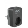 APC PME1WU2B-GR protezione da sovraccarico Nero, Grigio 1 presa(e) AC 230 V (PME1WU2B-GR)