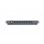 ITRack 309146 unità di distribuzione dell'energia (PDU) 8 presa(e) AC 1U Nero (309146)
