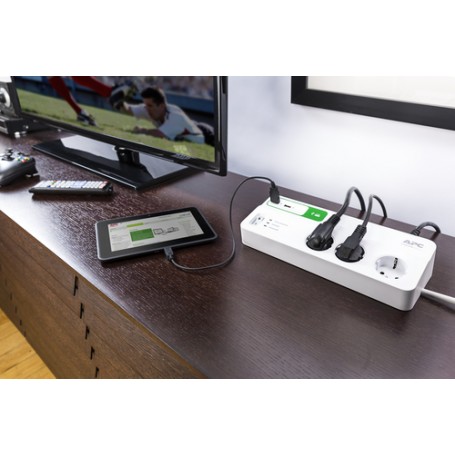 APC PM6U-GR protezione da sovraccarico Bianco 6 presa(e) AC 230 V 2 m (PM6U-GR)
